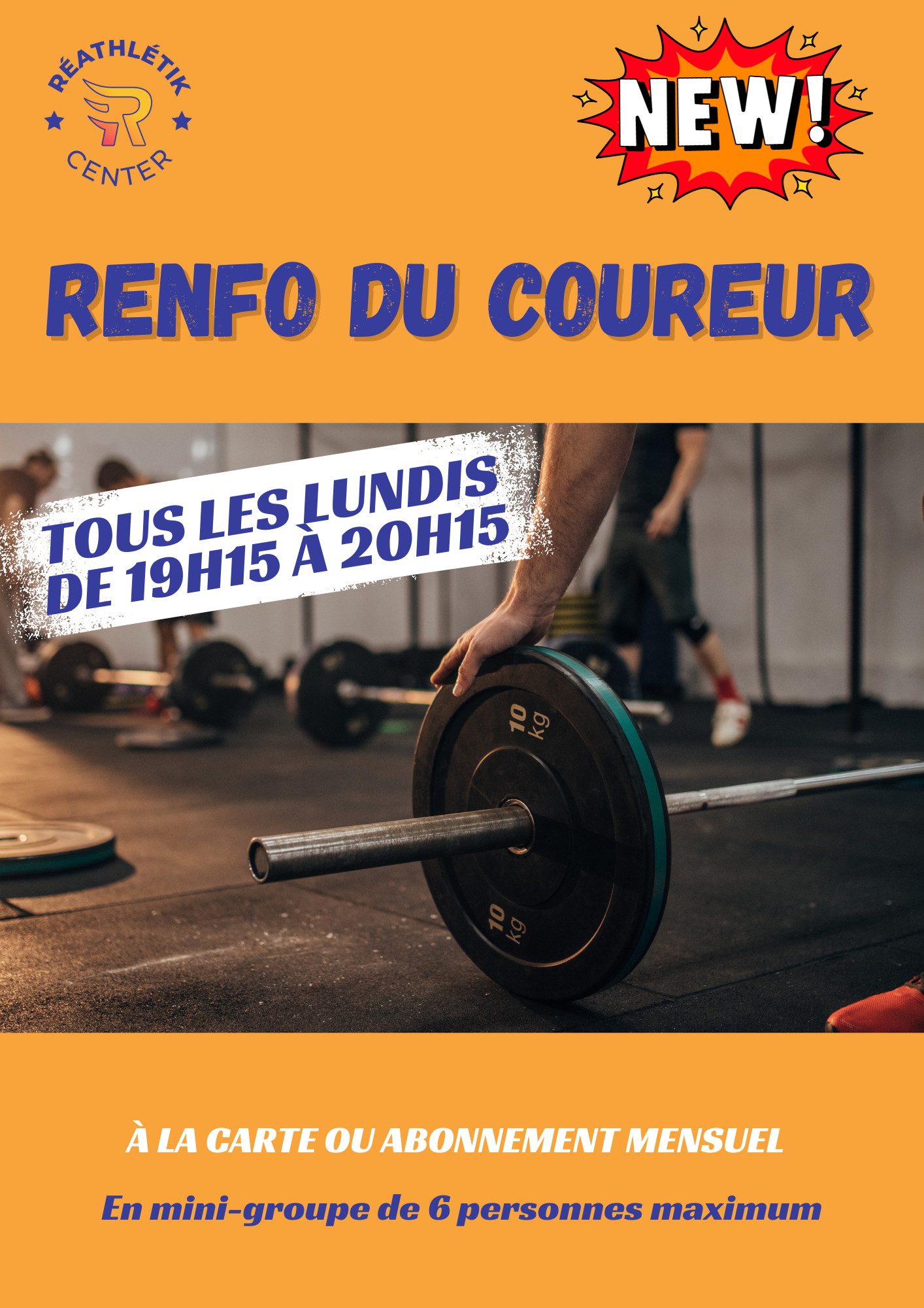 Affiche sur le renforcement du coureur
